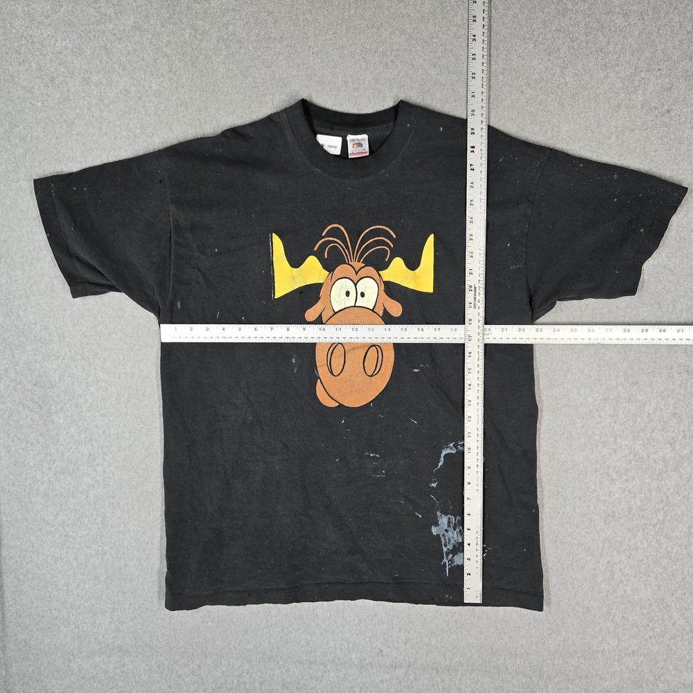 VINTAGE Taco Bell Men Shirt XXL Black 90s USA Bullwinkle Short Sleeve READ - Picture 15 of 16